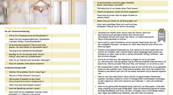 Checkliste für den Kauf deines Traumkleides: Wann brautkleid kaufen? Tipps für die Anprobe und Auswahl.