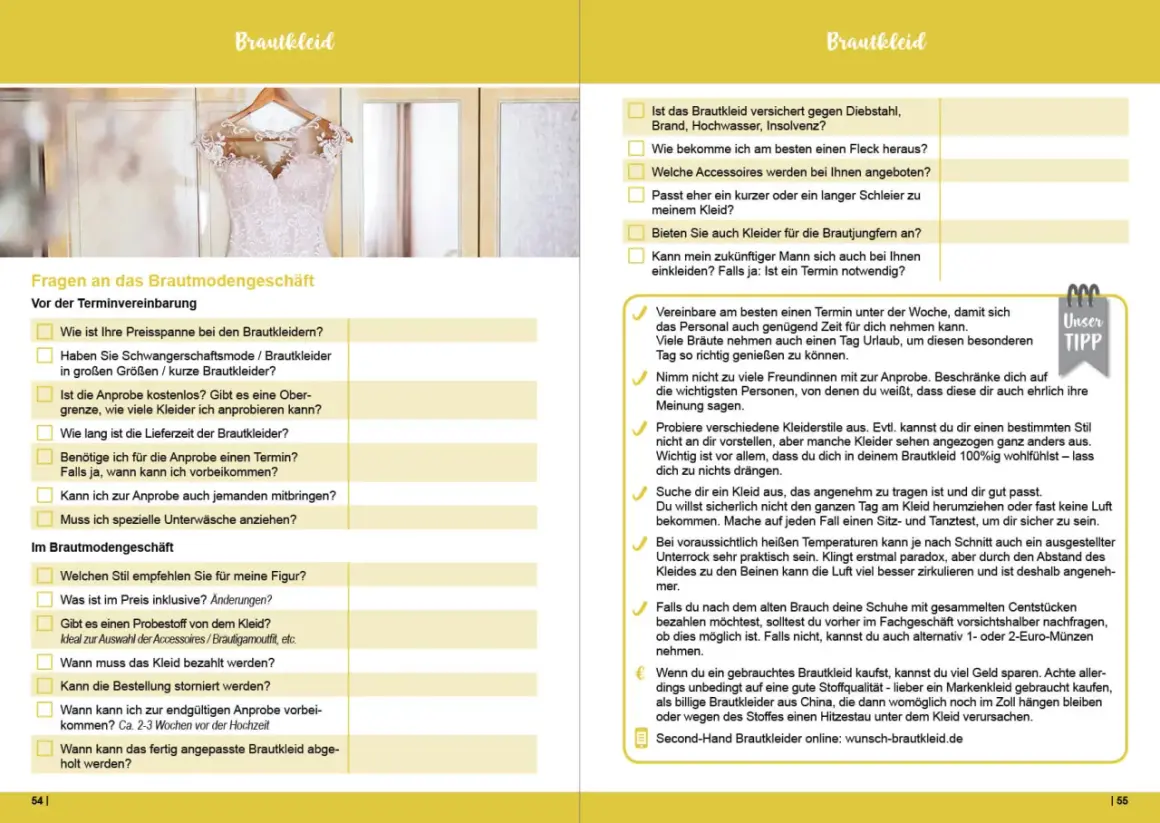 Checkliste für den Kauf deines Traumkleides: Wann brautkleid kaufen? Tipps für die Anprobe und Auswahl.