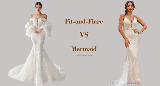 Fit-and-Flare vs. Meerjungfrau - Welches Brautkleid passt?
